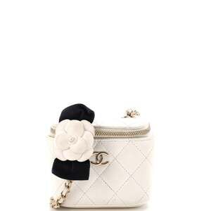 Chanel Camellia Bow Vanity Case With #230117C27B